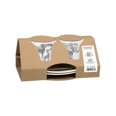 Кофейная пара экспрессо "Удивительные животные" - Жираф&Слон" 11 5 000 2760