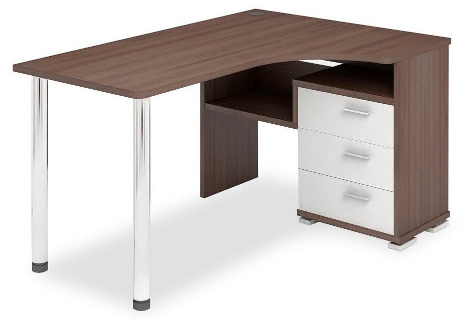Фото Стол письменный Домино СР-132С-140 MER_SR-132S-140-SHBE-CH-PRAV - интернет-магазин МегаТерем в Москве