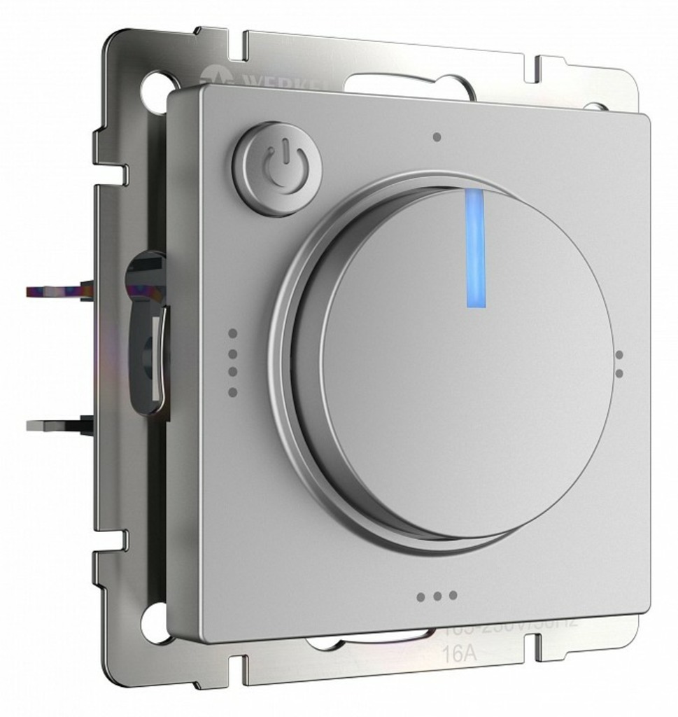 Фото Терморегулятор электромеханический для теплого пола Werkel серебряный W1151106 WRK_a051521 - интернет-магазин МегаТерем в Москве