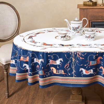 Скатерть овальная "passage"140х300см ,белый, 100% хлопок,твил, пропитка Lefard (850-759-42)