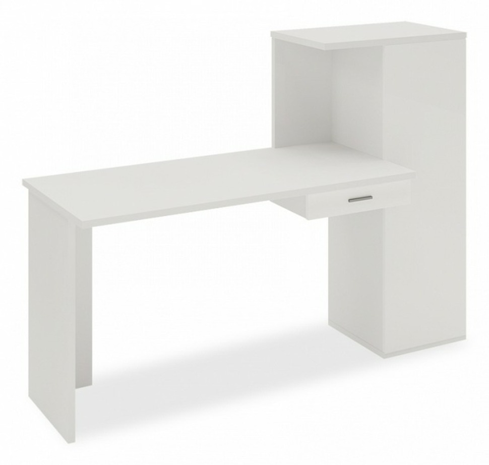 Фото Стол письменный Домино Lite СКЛ-ПРЯМ130+ШК MER_SKL-PRYAM130-SHK-BE - интернет-магазин МегаТерем в Москве