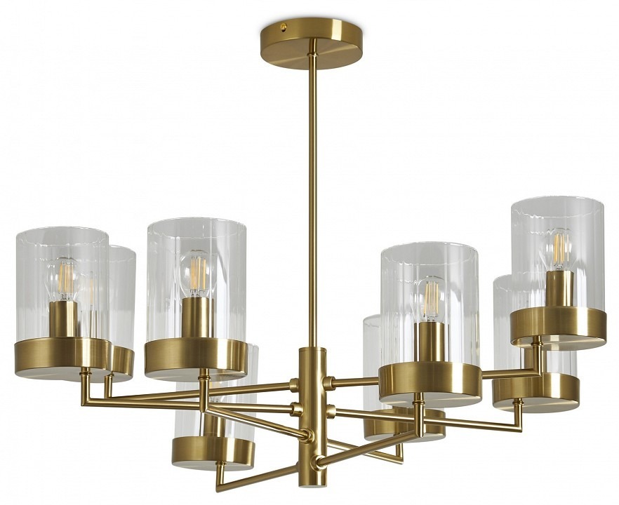 Фото Люстра на штанге Freya Clip FR5426PL-08BS MY_FR5426PL-08BS - интернет-магазин МегаТерем в Москве