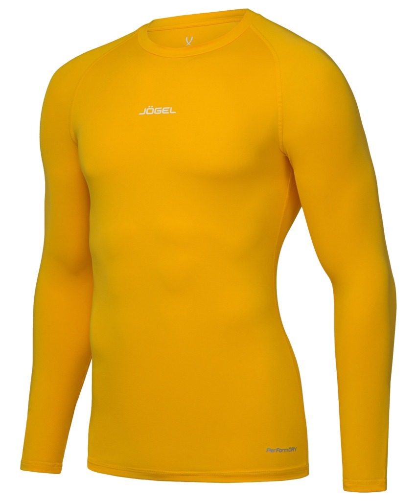 Фото Футболка компрессионная с длинным рукавом JÖGEL CAMP PerFormDRY Baselayer LS Tee, желтый (2125149) - интернет-магазин МегаТерем в Москве
