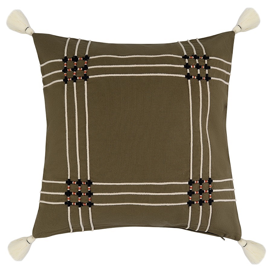 Фото Чехол на подушку nomad grid из коллекции ethnic, 45х45 см (79801) - интернет-магазин МегаТерем в Москве