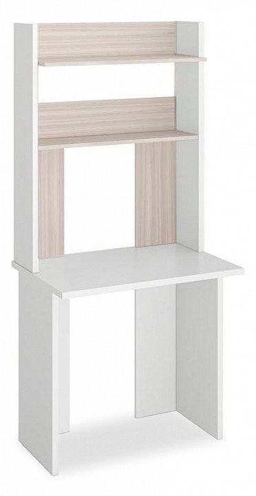 Фото Стол компьютерный Домино Lite СКЛ-Прям80+НКЛХ 80 БЕК MER_SKL-Pryam80_NKLH_80_BEK - интернет-магазин МегаТерем в Москве