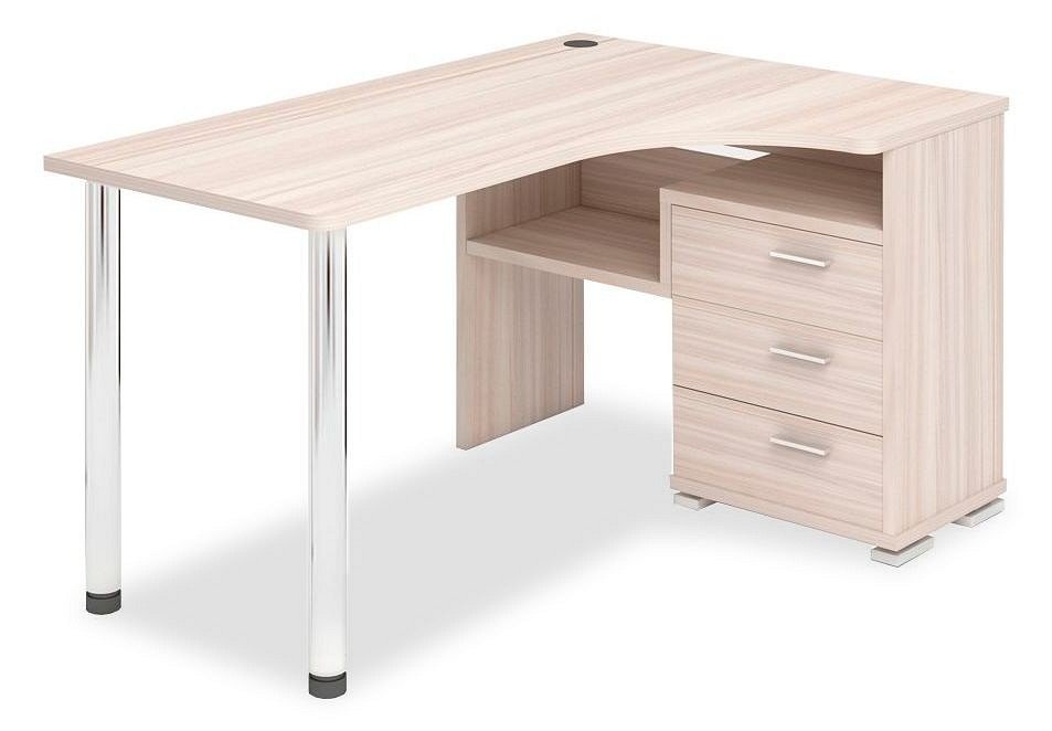 Фото Стол компьютерный Домино СР-132С-150 К-ПРАВ MER_SR-132S-150_K-PRAV - интернет-магазин МегаТерем в Москве