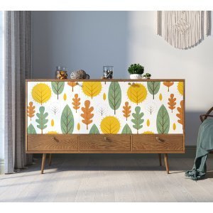 Фото Комод Berber три дверки и три ящика 30 принт арт BB24/Print_30-ET - интернет-магазин МегаТерем в Москве