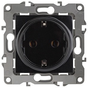 Фото Розетка с заземлением, без рамки Эра Эра 12 12-2001-06 ER_B0014686 - интернет-магазин МегаТерем в Москве