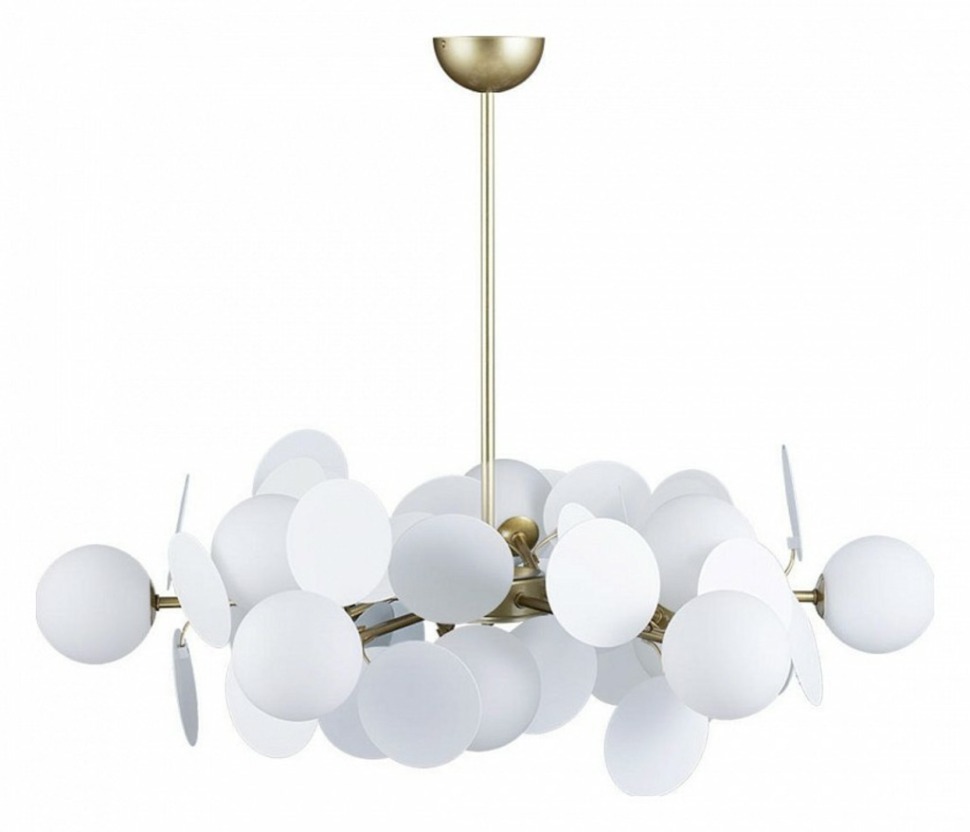 Фото Люстра на штанге Loft it Matisse 10008/12 white LF_10008_12_white - интернет-магазин МегаТерем в Москве