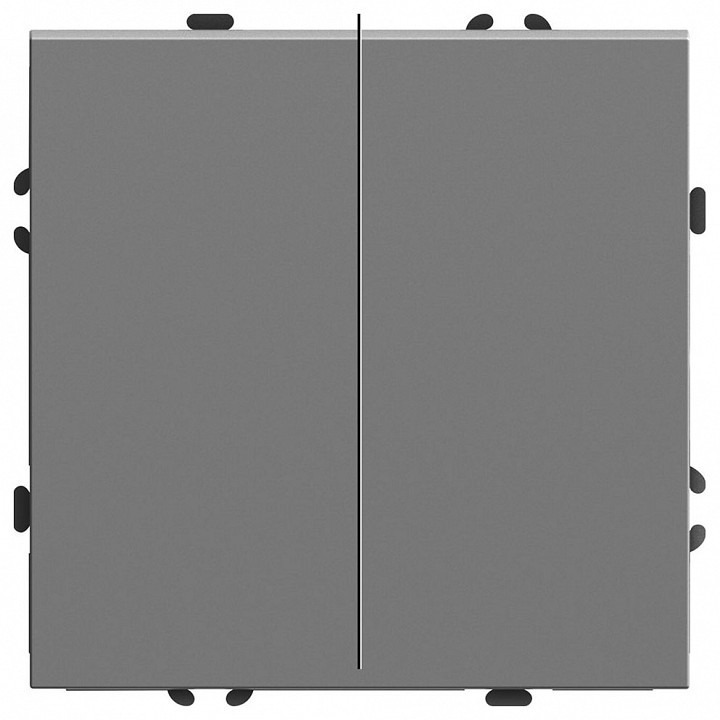 Фото Выключатель двухклавишный без рамки Stekker Эмили 49947 FE_49947 - интернет-магазин МегаТерем в Москве