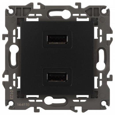 Розетка 2хUSB type A без ра...