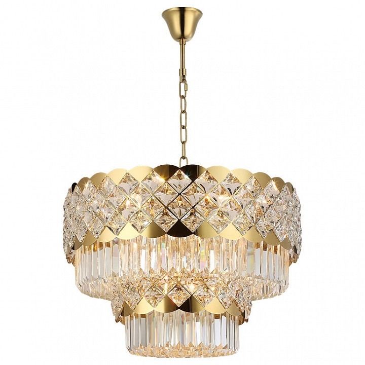 Фото Подвесная люстра Newport ASHLEY 8301/60 C gold polished NWP_M0070637 - интернет-магазин МегаТерем в Москве