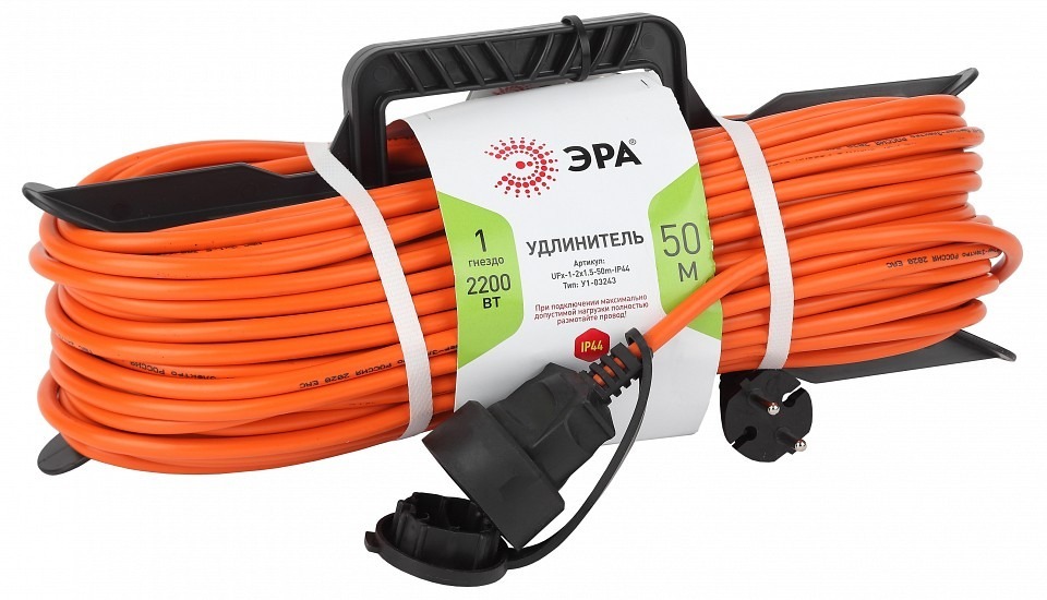 Фото Удлинитель Эра  UFx-1-2x1.5-50m ER_B0046823 - интернет-магазин МегаТерем в Москве