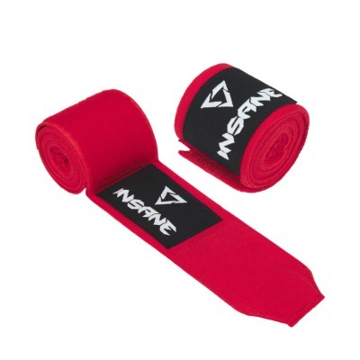 Бинт боксеркий INSANE COBRA, хлопок/нейлон, красный, 4,5 м (2095311)