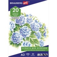 Папка для рисования А3 Brauberg 20 листов 200 г/м2 129224 (3) (85424)