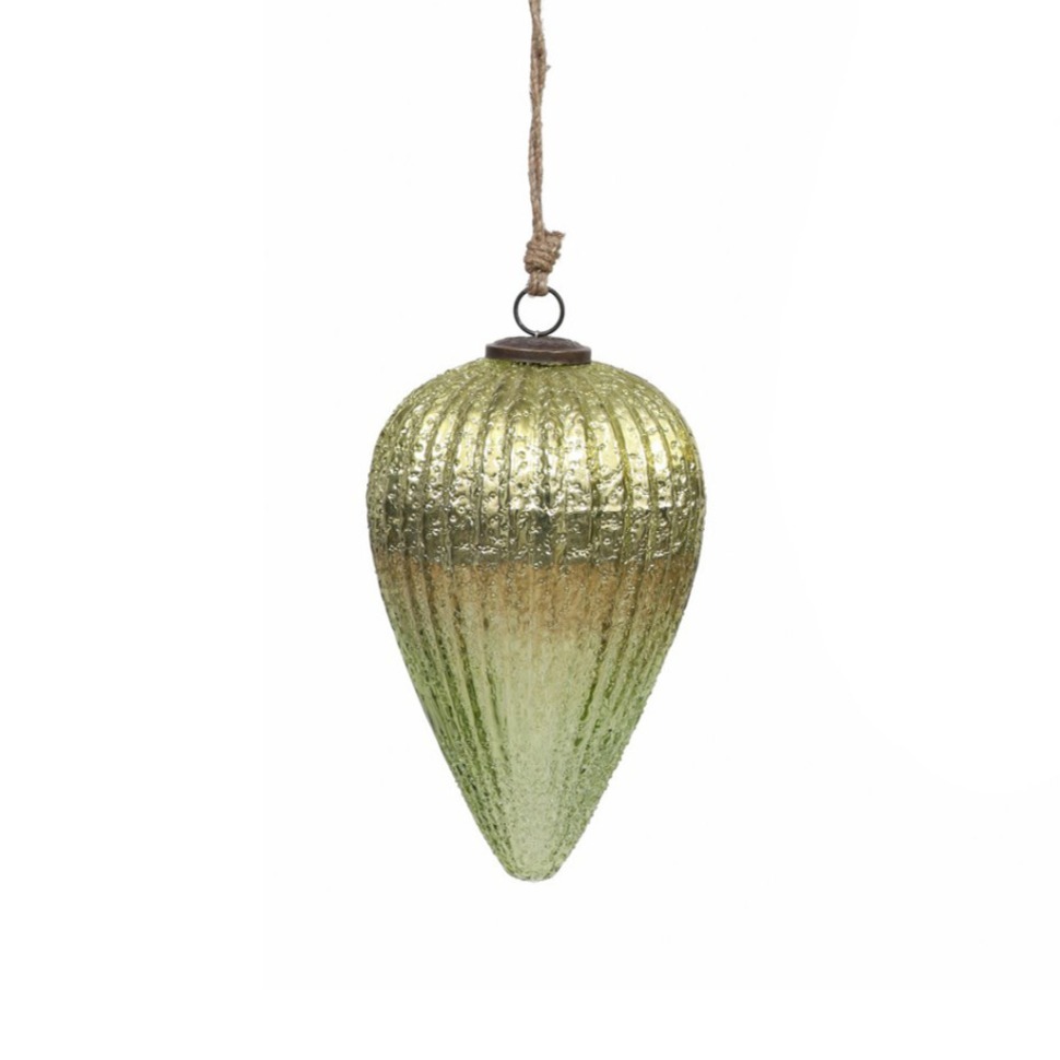 Фото Новогодняя игрушка TD-008B, стекло, light green, ROOMERS FURNITURE - интернет-магазин МегаТерем в Москве