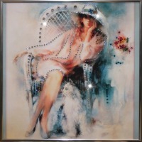 Картина Незнакомка с кристаллами Swarovski (1351)