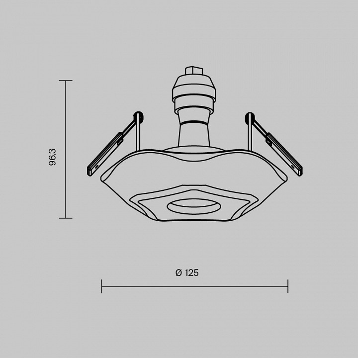 Фото Встраиваемый светильник Maytoni Gyps DL284-1-01-W MY_DL284-1-01-W - интернет-магазин МегаТерем в Москве