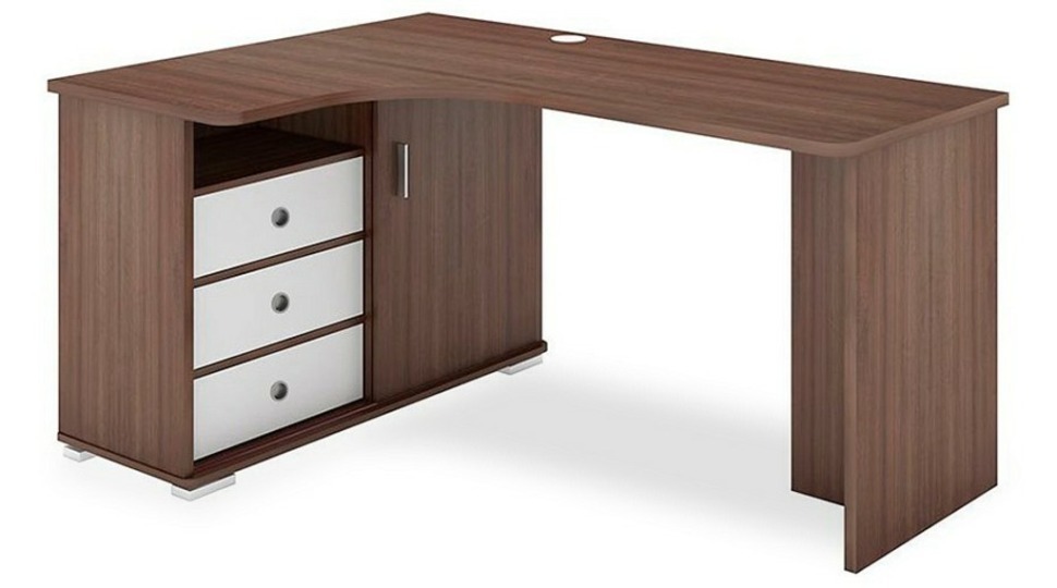 Фото Стол письменный Домино СР-165С MER_SR-165S-SHBESH-CH-LEV-NOVYJ - интернет-магазин МегаТерем в Москве