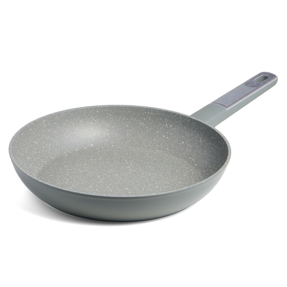 Фото Сковорода с антипригарным покрытием pfluon marble, 28*5,2 см Agness (902-123) - интернет-магазин МегаТерем в Москве