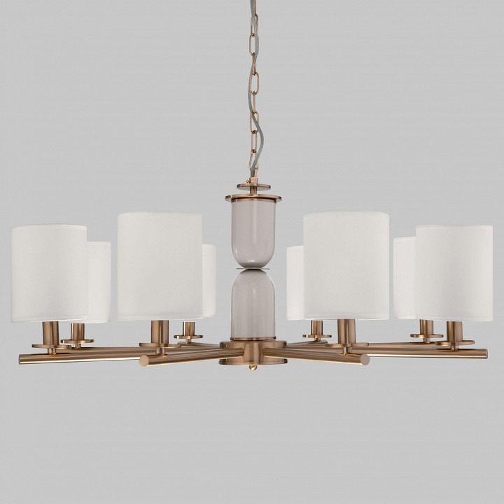 Фото Подвесная люстра Eurosvet Caprera 60146/8 латунь EV_a063860 - интернет-магазин МегаТерем в Москве