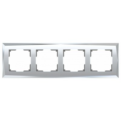 Рамка на 4 поста Werkel Diamant (зеркальный) W0041220 WRK_a051018