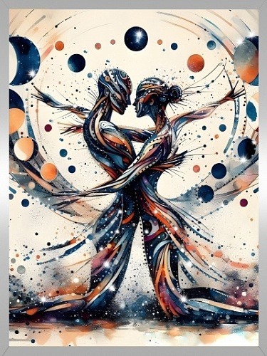 Фото Картина Соединение душ с кристаллами Swarovski (3157) - интернет-магазин МегаТерем в Москве