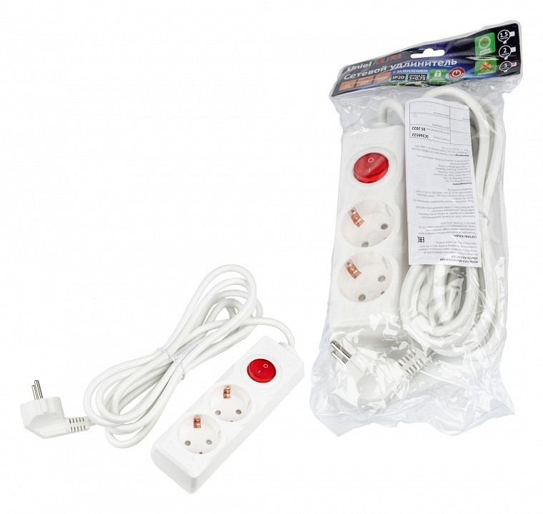 Фото Удлинитель Uniel Ultra UL-00010010 UL_UL-00010010 - интернет-магазин МегаТерем в Москве