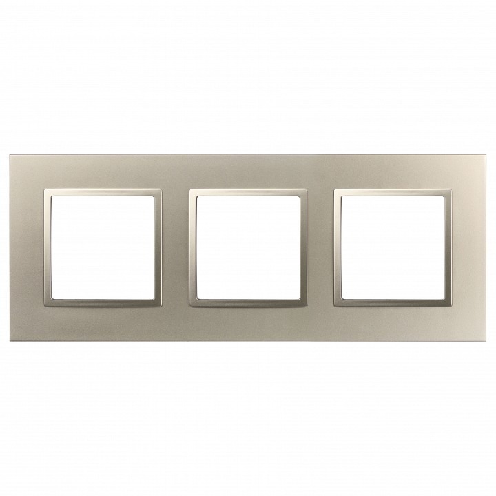 Фото Рамка на 3 поста Эра Эра Elegance 14-5013-04 ER_B0060584 - интернет-магазин МегаТерем в Москве