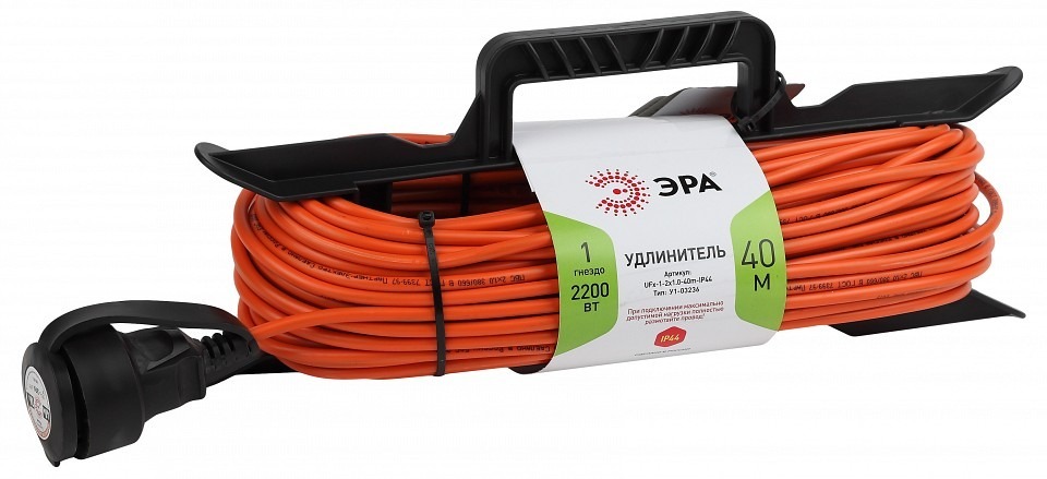 Фото Удлинитель Эра  UFx-1-2x1.0-40m ER_B0046824 - интернет-магазин МегаТерем в Москве