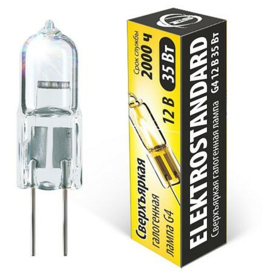Фото Лампа галогеновая Elektrostandard G4 12V G4 35Вт 2700K a025173 ELK_a025173 - интернет-магазин МегаТерем в Москве