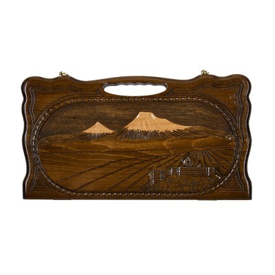 Нарды резные "Арарат и Хор Вирап" с ручкой 50, Haleyan (28801)