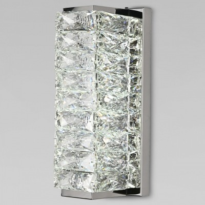 Накладной светильник Eurosvet Blitz 40259 LED хром/ прозрачный хрусталь Strotskis EV_a065321