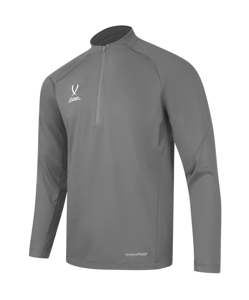 Фото Джемпер ветрозащитный JÖGEL PREMIER PerFormPROOF 1/4 Zip Wind Top, серый (2123013) - интернет-магазин МегаТерем в Москве