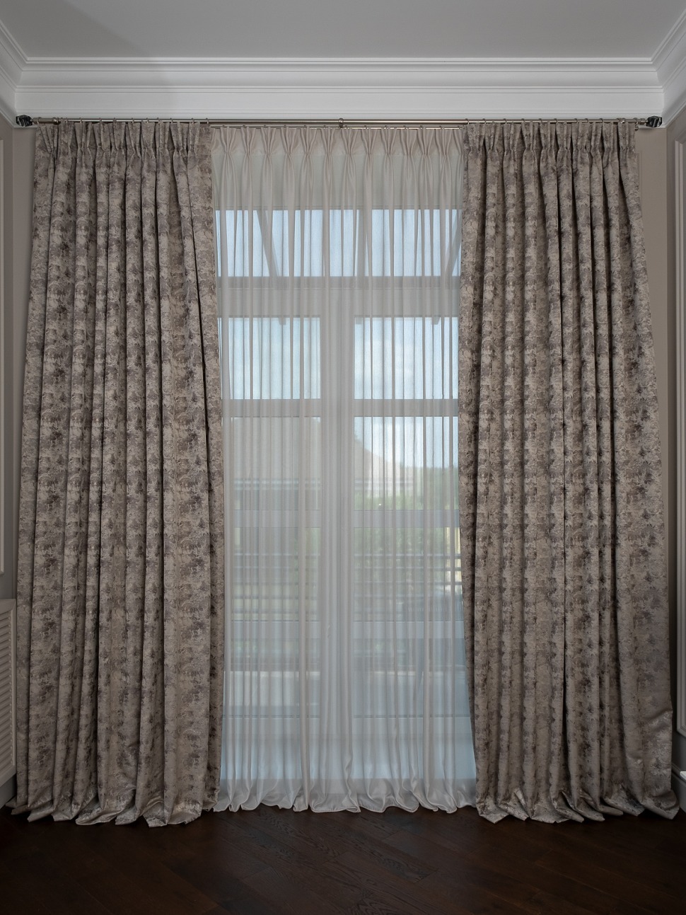 Фото Тюль SERIK бежевый 275*320см (TT-00014283) - интернет-магазин МегаТерем в Москве