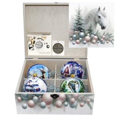 Новогодний набор на 4 шара ...