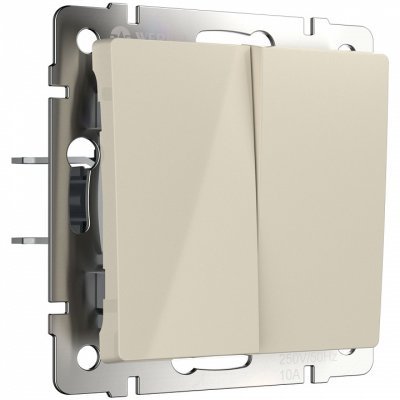 Выключатель двухклавишный без рамки Werkel слоновая кость W1123003 WRK_a058434
