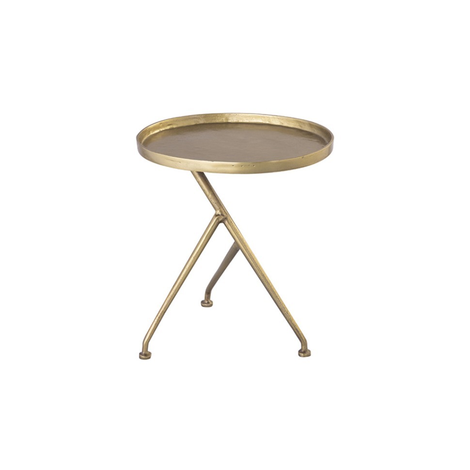 Фото Стол приставной 26962-50, металл, brass antique, ROOMERS FURNITURE - интернет-магазин МегаТерем в Москве