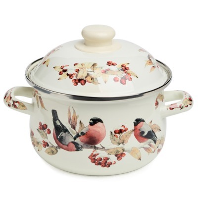 Кастрюля agness эмалированн...