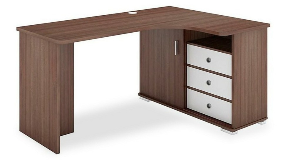 Фото Стол письменный Домино СР-165С MER_SR-165S-SHBESH-CH-PRAV-NOVYJ - интернет-магазин МегаТерем в Москве