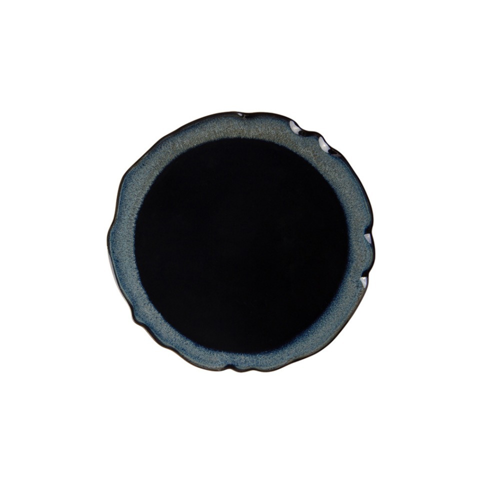 Фото Тарелка L9275-BL, 22,5 см, каменная керамика, Black, ROOMERS TABLEWARE - интернет-магазин МегаТерем в Москве