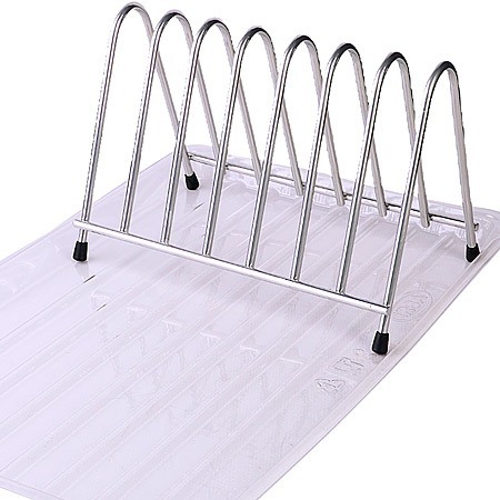 Подставка для тарелок и досок с поддоном (АЛТ408С) Фото Подставка для тарелок и досок с поддоном (АЛТ408С) - интернет-магазин МегаТерем в Москве