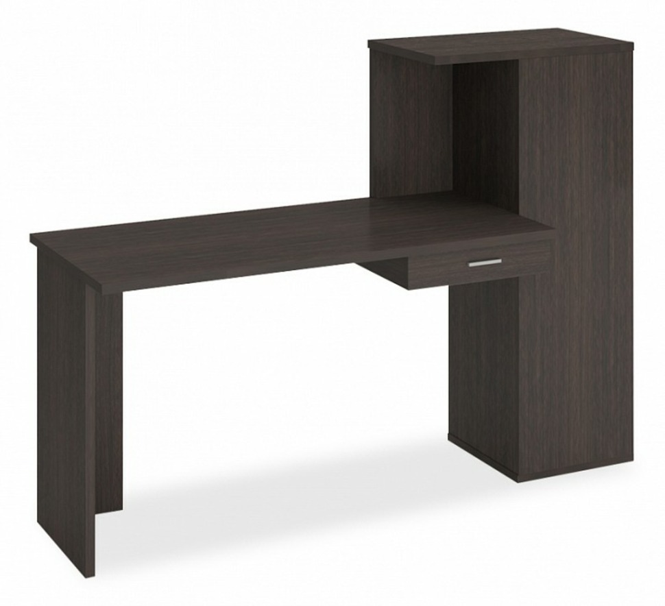 Фото Стол письменный Домино Lite СКЛ-ПРЯМ130+ШК MER_SKL-PRYAM130-SHK-V - интернет-магазин МегаТерем в Москве