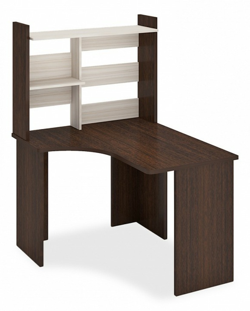 Фото Стол компьютерный Домино Lite СКЛ-Угл120+НКЛ-100 MER_SKL-Ugl120-NKL-100-bez-tumby-VK-LEV - интернет-магазин МегаТерем в Москве