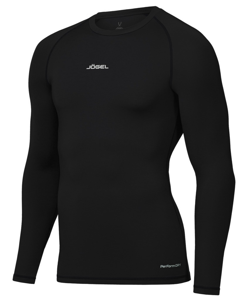 Фото Футболка компрессионная с длинным рукавом JÖGEL CAMP PerFormDRY Baselayer LS Tee, черный (2128932) - интернет-магазин МегаТерем в Москве