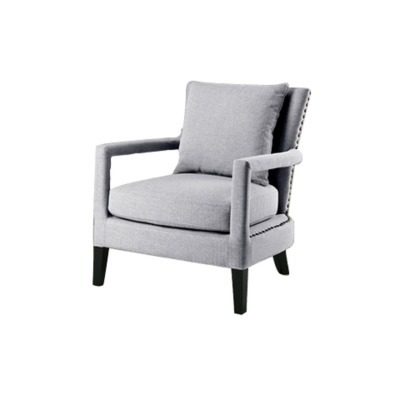 Кресло Джим Jim chair/Furla 17, дерево, текстиль, light grey, ROOMERS FURNITURE