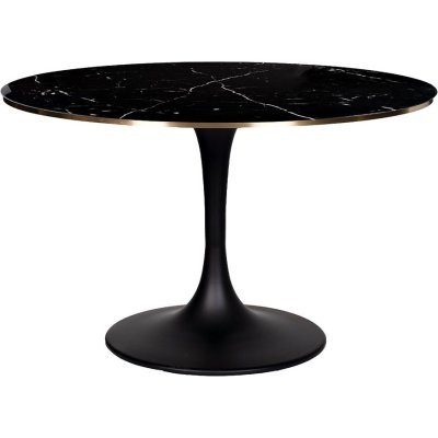 Стол обеден. мрам.стек/черн...