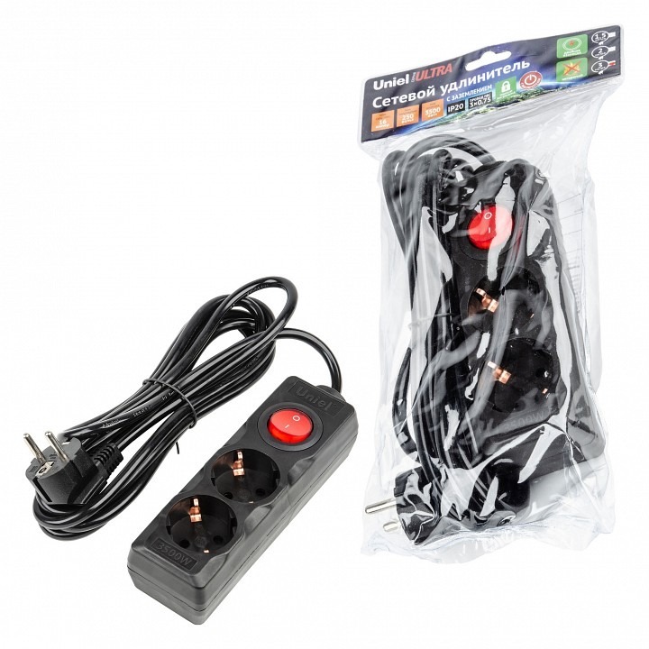 Фото Удлинитель Uniel Ultra UL-00010011 UL_UL-00010011 - интернет-магазин МегаТерем в Москве