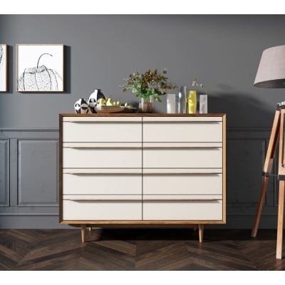 Комод Bruni white на восемь...