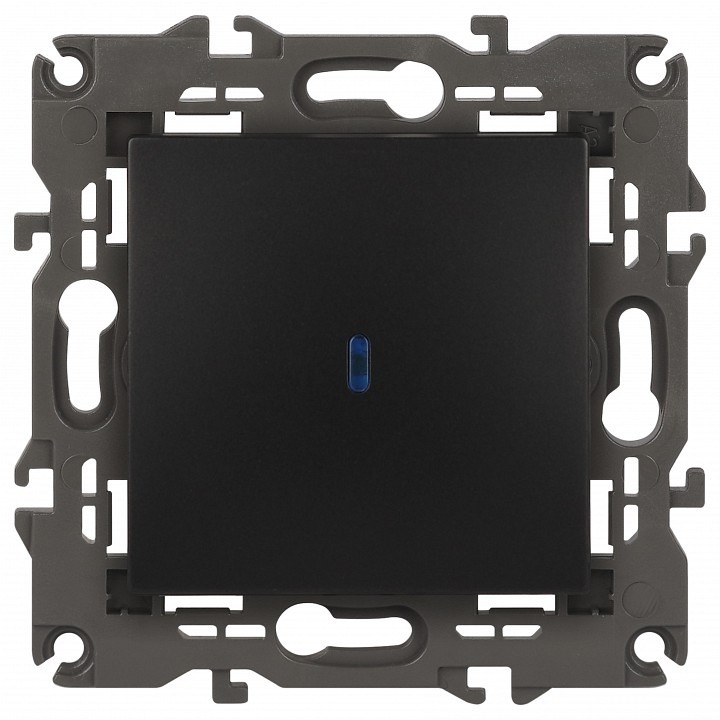 Фото Выключатель одноклавишный с подсветкой без рамки Эра Эра Elegance 14-1102-05 ER_B0034219 - интернет-магазин МегаТерем в Москве